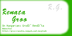 renata groo business card